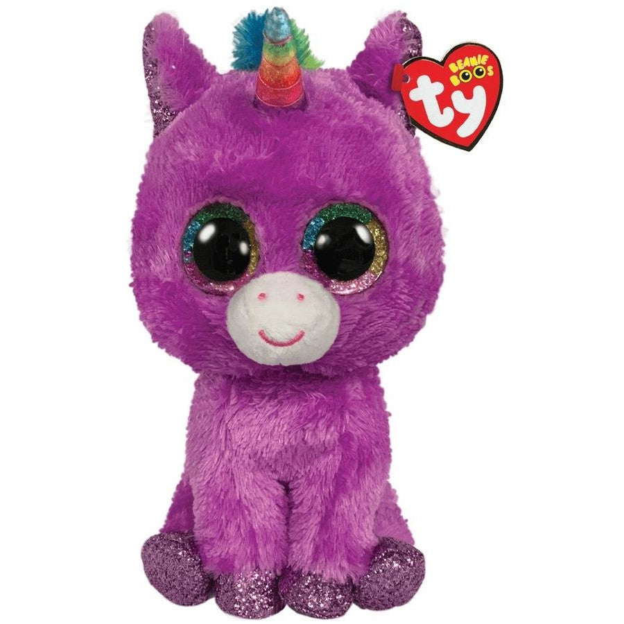 Ty Beanie Boos - Rosette the Purple Unicorn