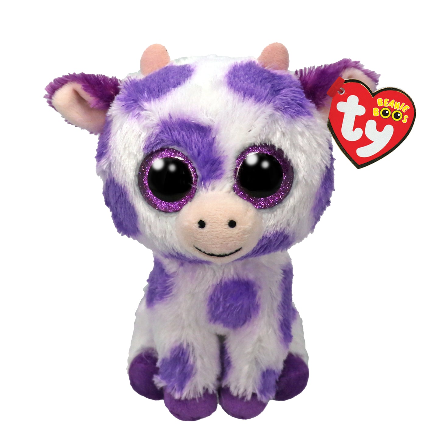 Ty Beanie Boos - Ethel the Purple Spotted Cow