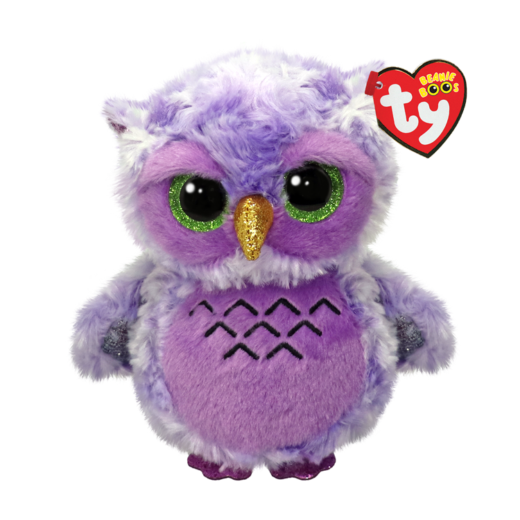 Ty Beanie Boos - Owlivia the Purple Owl