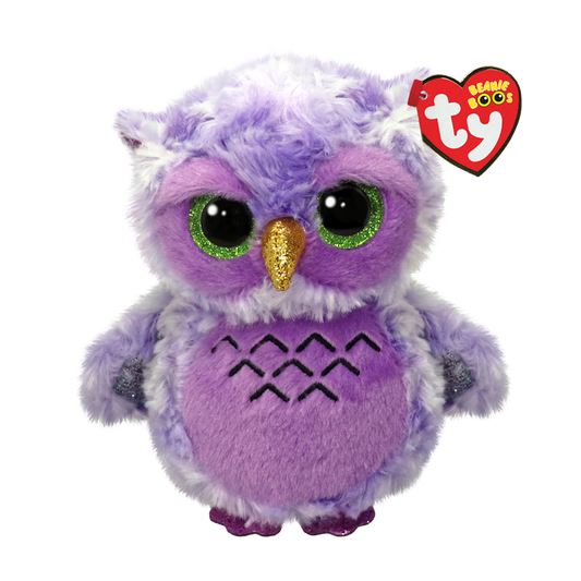 Ty Beanie Boos - Owlivia the Purple Owl