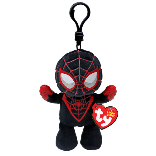 Marvel Miles Morales Ty Beanie Babies plush bag clip