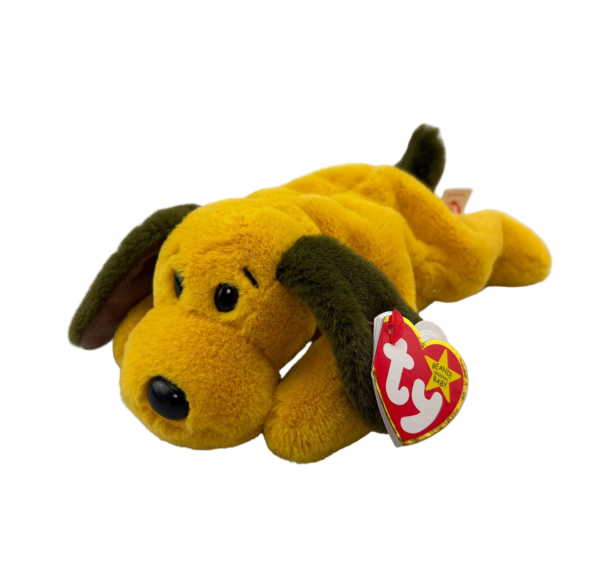 Ty Beanie Baby - Bones II the Yellow Dog 30th Anniversary