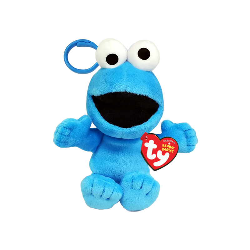 Ty Beanie Babies - Sesame Street Cookie Monster Clip
