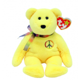 Peace II - the Yellow Bear Regular Beanie Babies